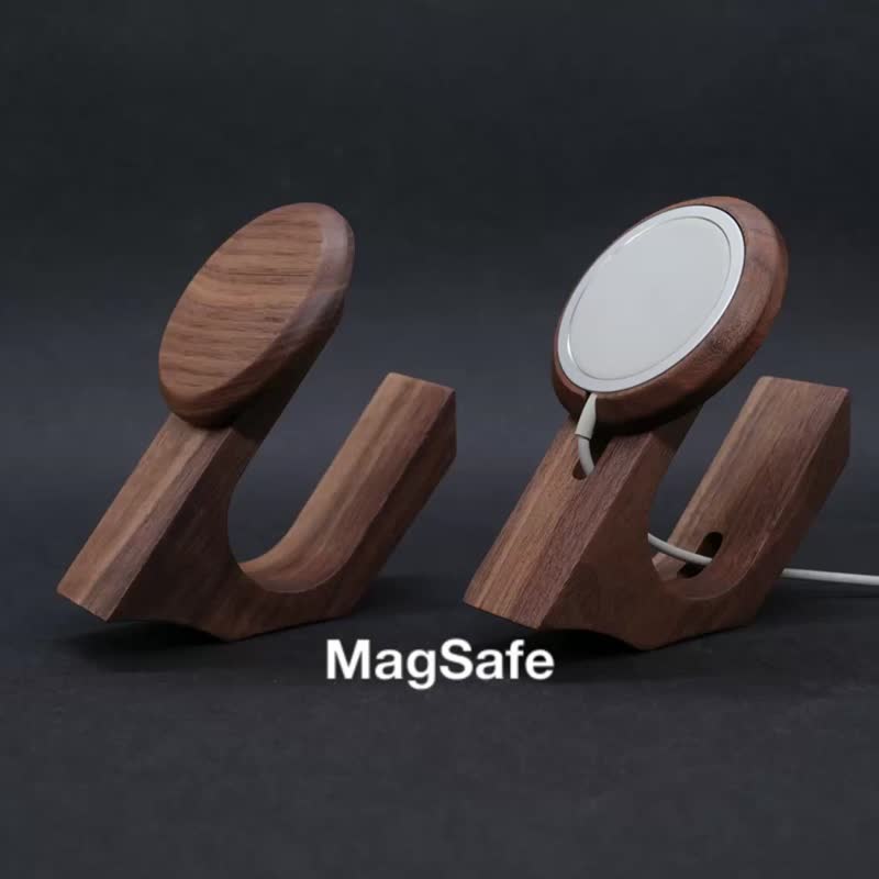 MagSafe 多角度收納支架 - 科技小物 - 木頭 咖啡色