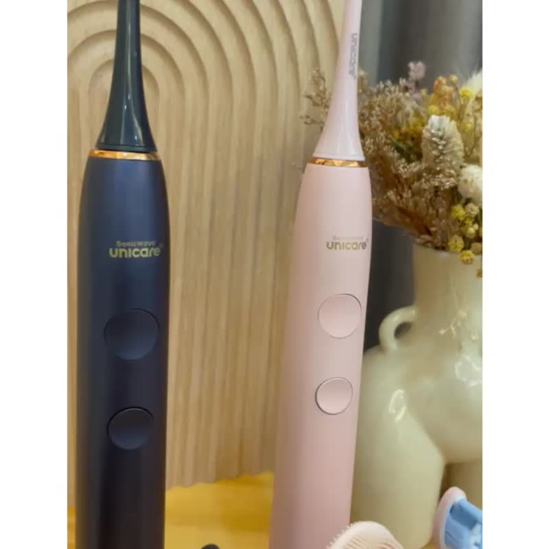 Oral health care combination-unicare sonic electric toothbrush snow white with original four-piece brush head set - Bathroom Supplies - Other Materials Pink