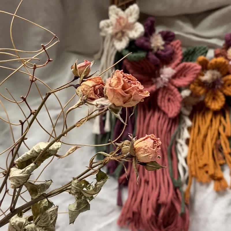 Macrame 編織花藤圈 - 擺飾/家飾品 - 棉．麻 
