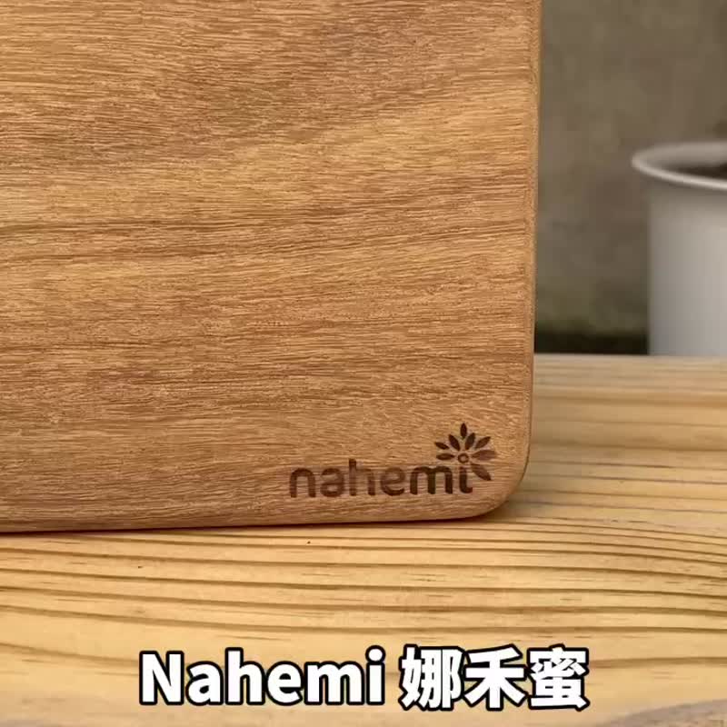 【實木原切】非洲柚木實木砧板 露營木頭砧板 無拼接實木切菜板 - 托盤/砧板 - 木頭 