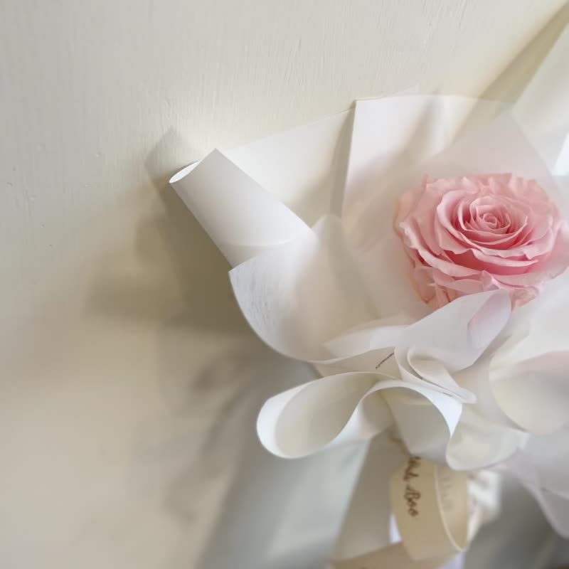 【永生玫瑰花花束】• 情人節/永生玫瑰花/永生玫瑰花花束/玫瑰花 - 乾燥花/永生花 - 植物．花 粉紅色