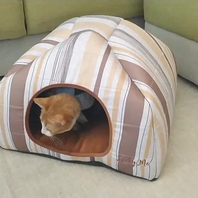 小碉堡- 英式格紋  涼墊 大空間 - 寵物床 - 其他人造纖維 紅色