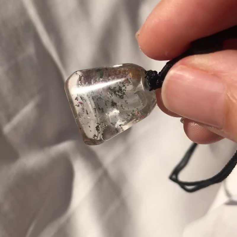 巴西紅幽靈綠幽靈水晶吊咀 原石 水晶 擺設 phantom quartz - 項鍊 - 水晶 多色