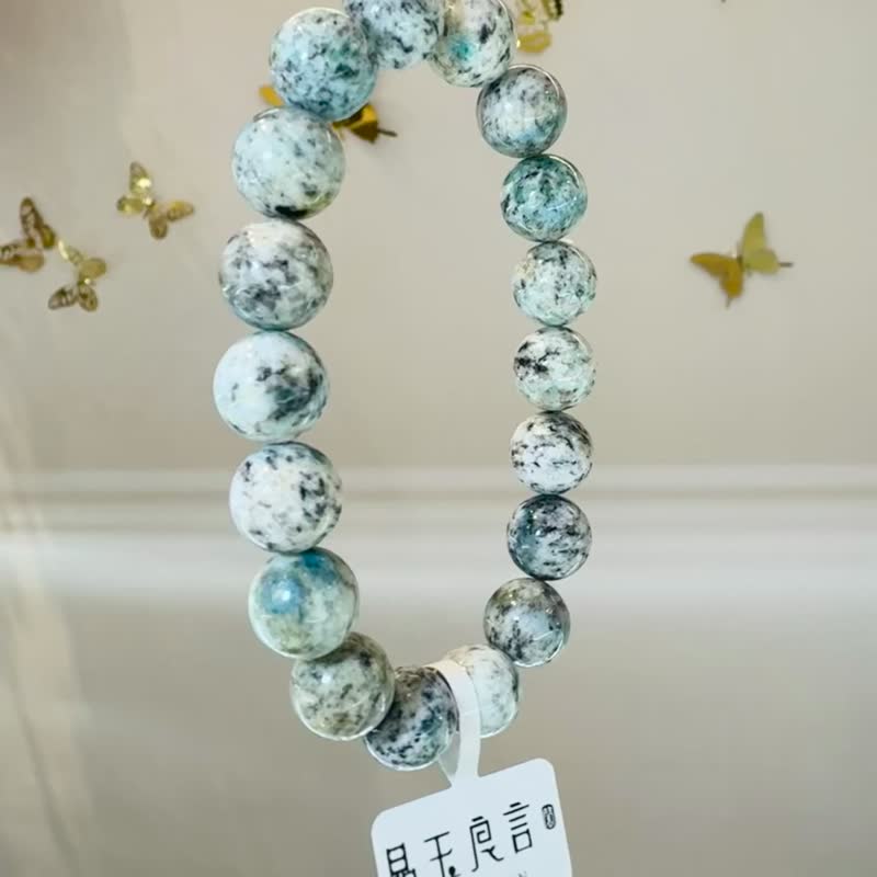 天然原礦無優化氣質藍K2水晶幫助平衡化解淡負面經驗希望達成 - 手鍊/手環 - 水晶 藍色