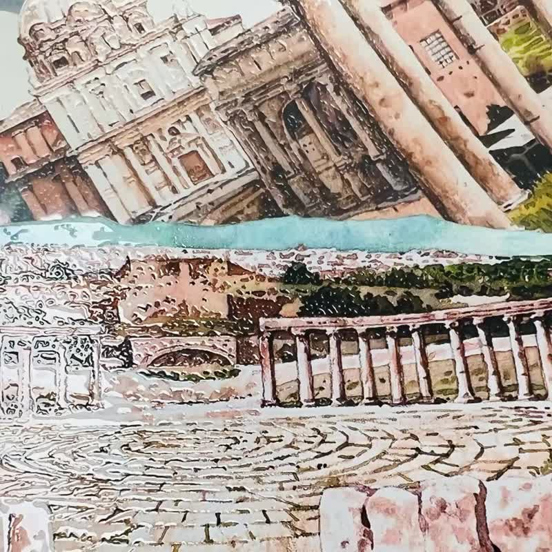 412_品川日_羅馬之旅 Journey to Rome - 紙膠帶/和紙/PET - 塑膠 多色