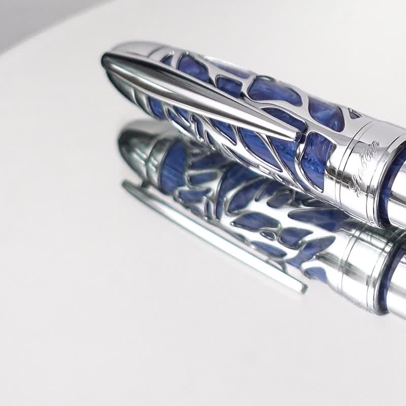 Formosa Fountain Pen - ปากกาหมึกซึม - โลหะ สีน้ำเงิน