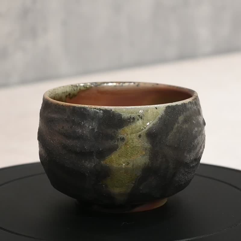 Small wood-fired tea bowl, handmade tea bowl [Zhenlin Ceramics] - Teapots & Teacups - Pottery 