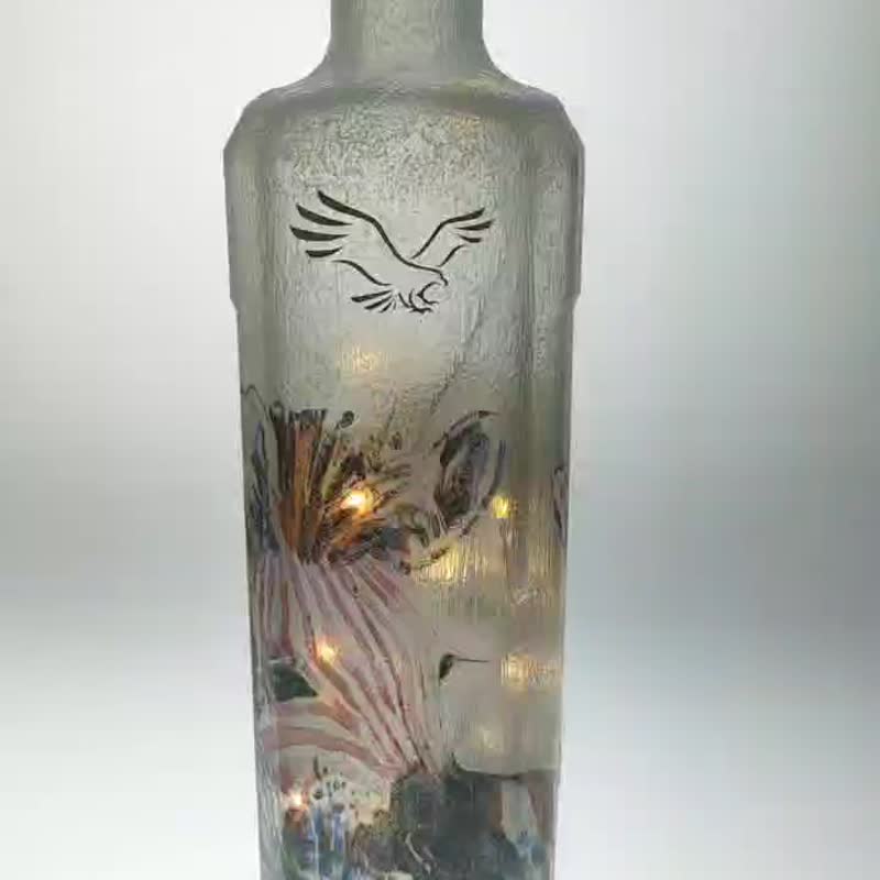 馬上平安 - 藝術擺飾 / 燈飾 / 療癒酒瓶燈 - 裝飾/擺設  - 玻璃 