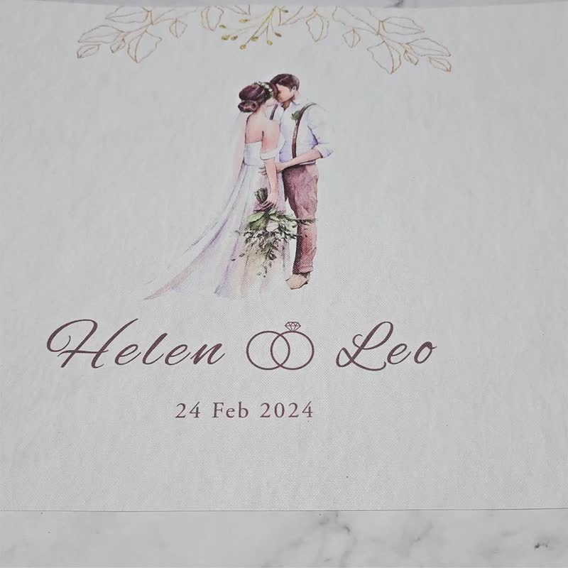 結婚簽名綢 婚禮簽名綢 婚禮桌巾  婚禮簽到 簽名海報 簽名軸 - 海報/掛畫/掛布 - 其他材質 
