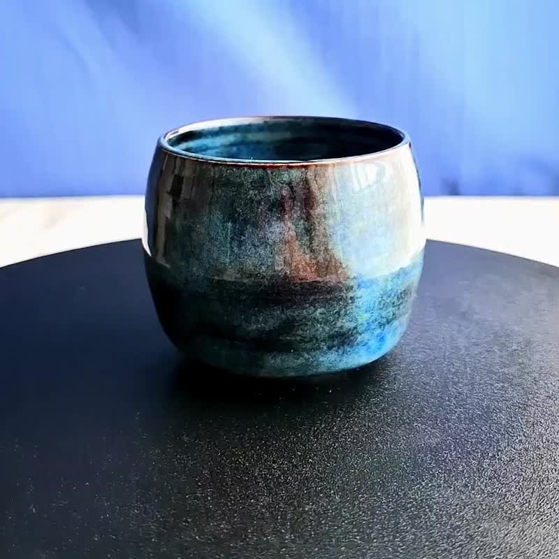 Blue shade ceramic cup - Cups - Pottery Blue