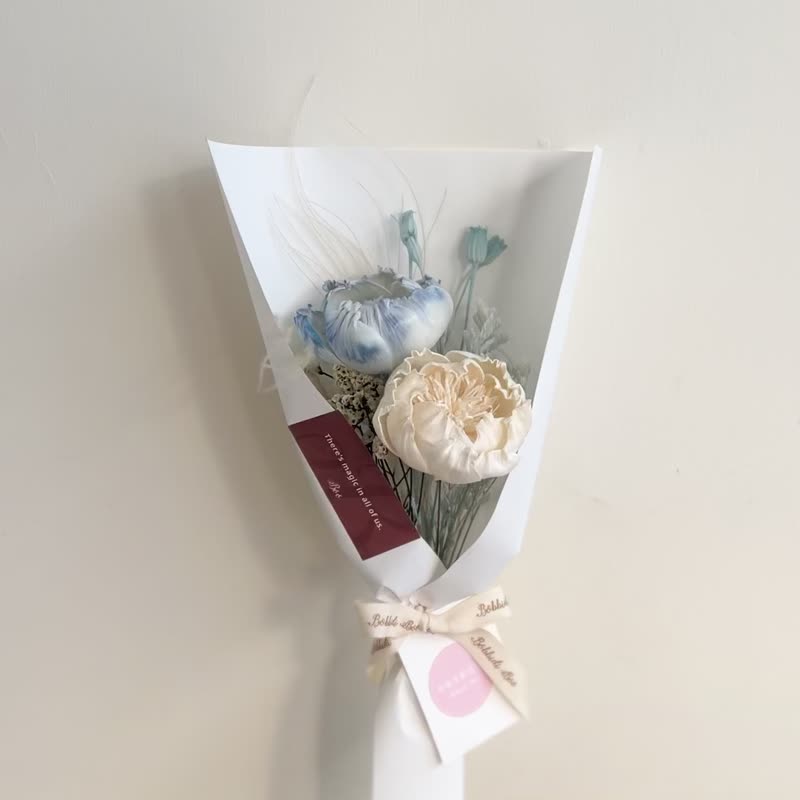 【獨家 開運乾燥花花束】• 情人節花束/生日花束/乾燥花花束 - 乾燥花/永生花 - 植物．花 藍色