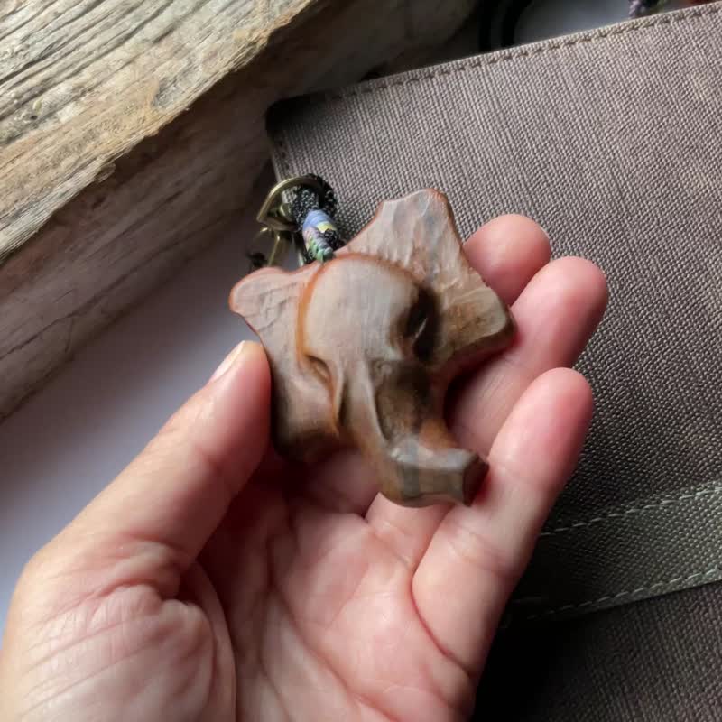 原始象. 肖楠木鑰匙圈 背包掛飾 - 鑰匙圈/鑰匙包 - 木頭 多色