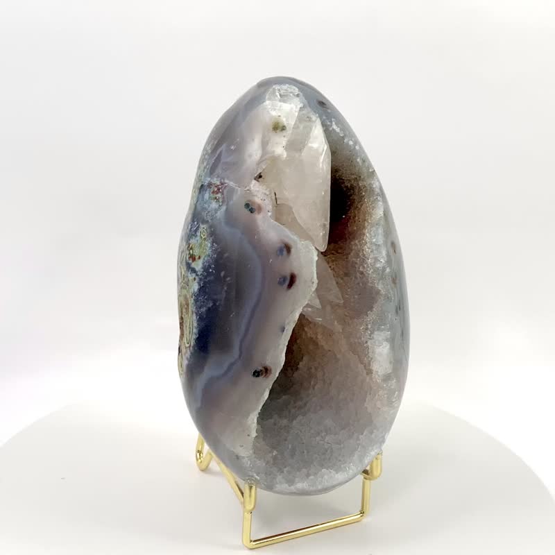 Agate Fortune Egg 370992 - ของวางตกแต่ง - คริสตัล หลากหลายสี