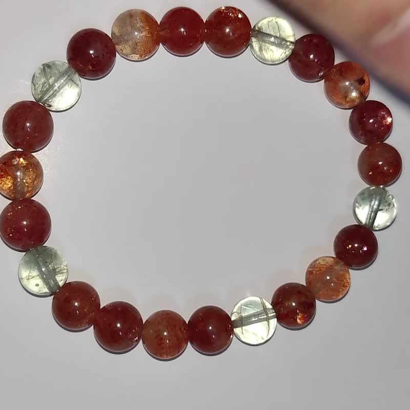 [Customized products] Arusha Stone Arusha bracelet natural crystal 6-12mm - Bracelets - Crystal 