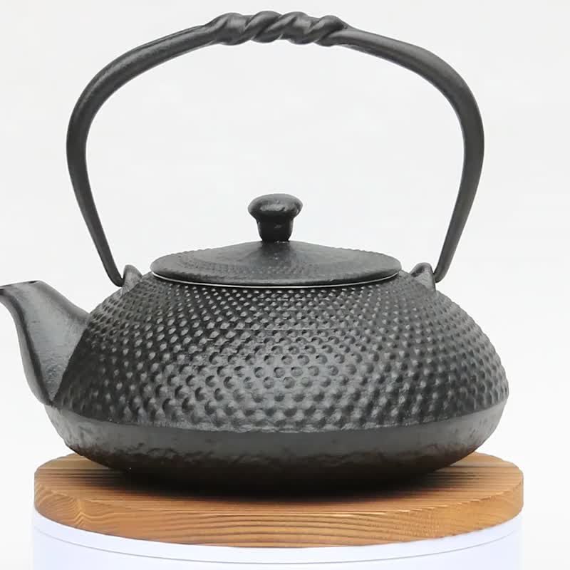及富 南部鐵器 鐵瓶 鐵壺兩用茶壺 Arare0.5L 黑色 日本製 - 茶具/茶杯 - 其他金屬 黑色