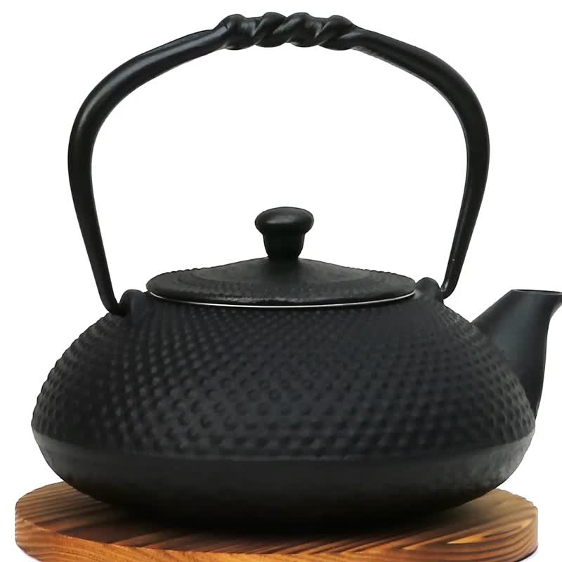 Nanbu tekki multipurpose japanese cast iron kettle teapot arare 0.5L black - Teapots & Teacups - Other Metals Black