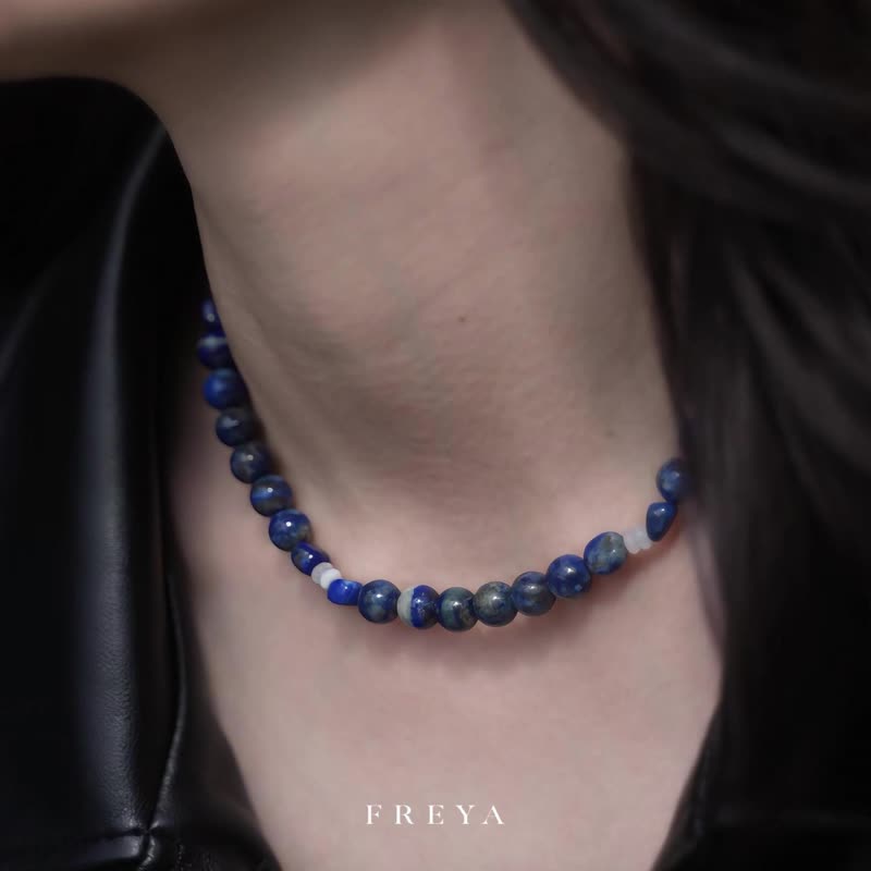 FREYA lapis lazuli necklace - Necklaces - Sterling Silver 