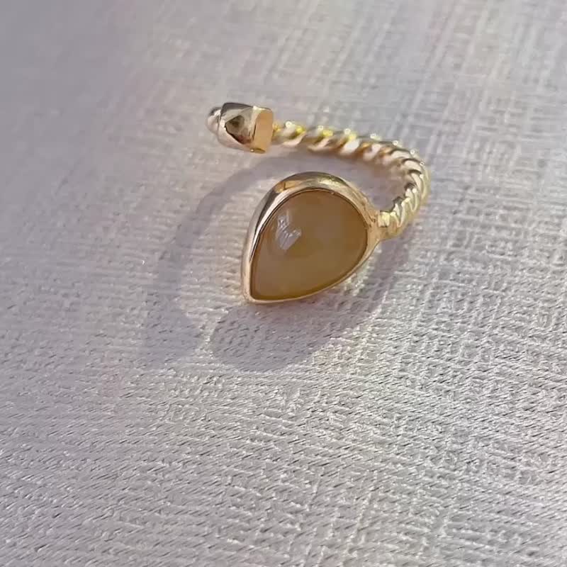 Honey Yellow Emerald Ring - แหวนทั่วไป - หยก 