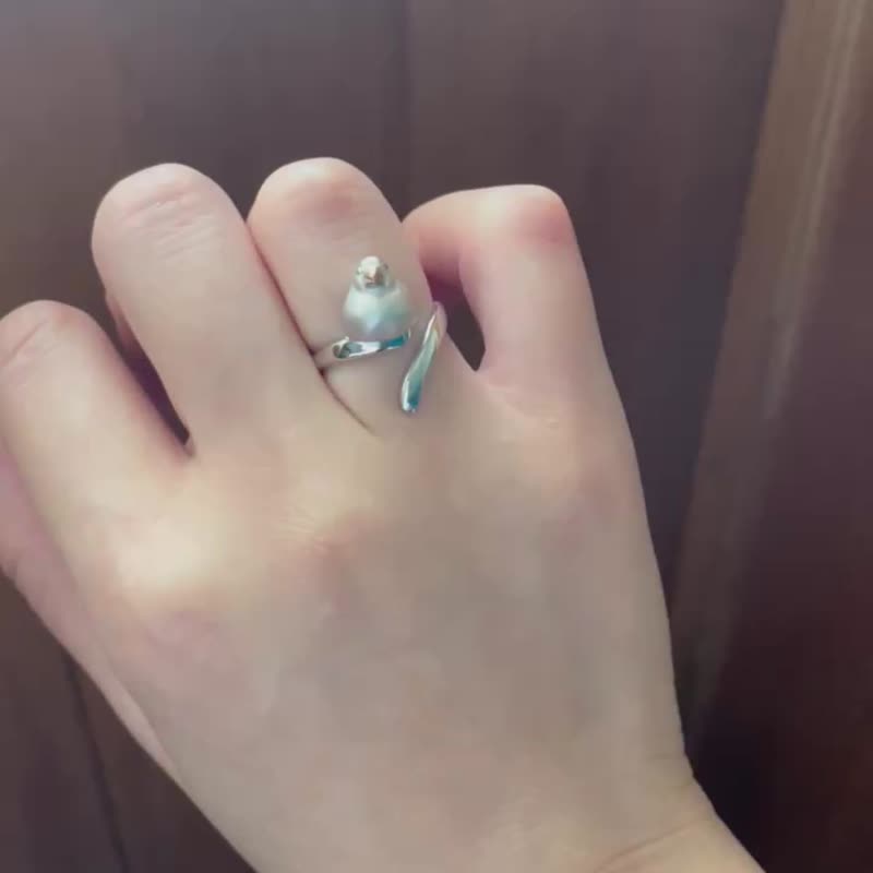 Mochi Java Sparrow Ring - แหวนทั่วไป - เงินแท้ ขาว