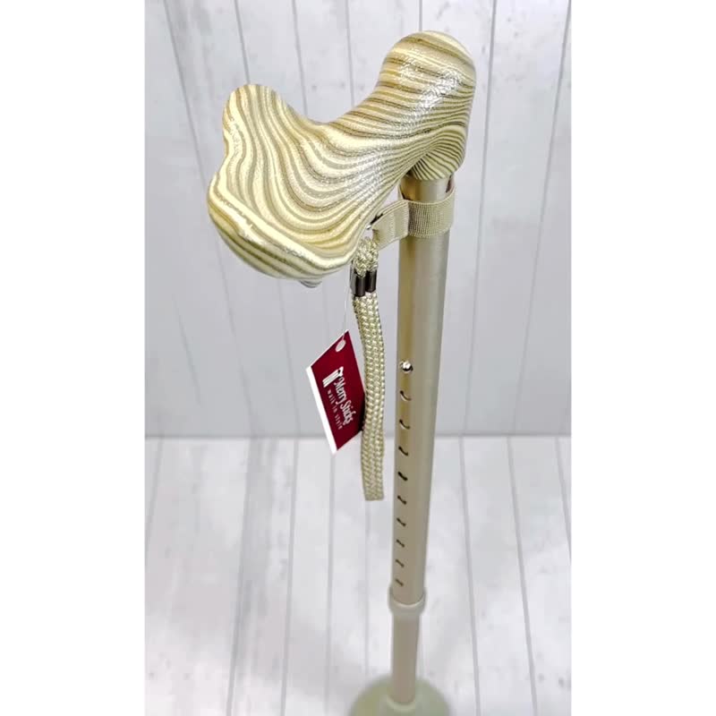 長輩生日禮物 / 自立式 人體工學手杖 - 香檳金 (右手用) - 其他 - 鋁合金 金色