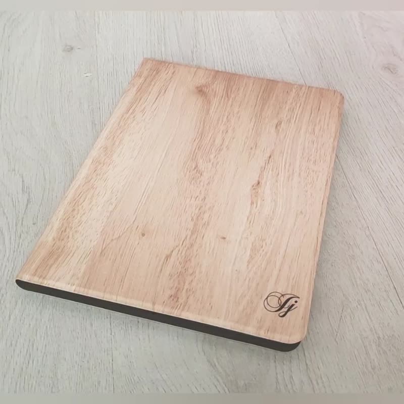 客製化禮物加名木紋iPad Pro Air 5 4 10.5 12.9吋翻蓋式保護套 - 平板/電腦保護殼/保護貼 - 塑膠 多色