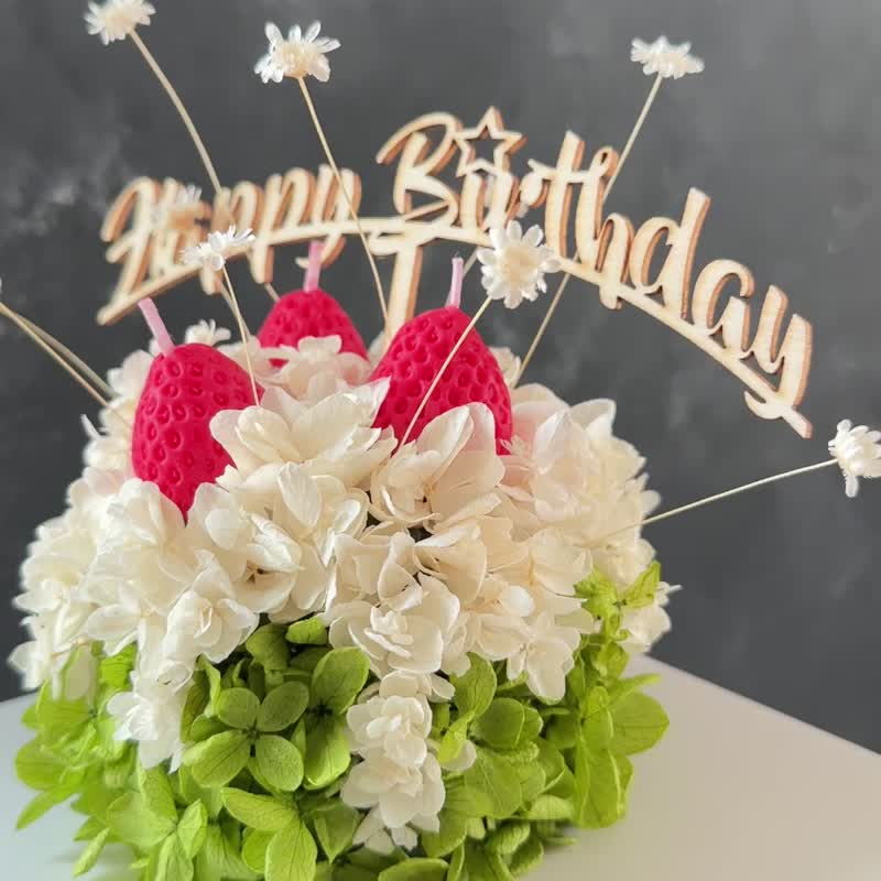 Everlasting Hydrangea/Matcha Pound Cake - Dried Flowers & Bouquets - Plants & Flowers Green