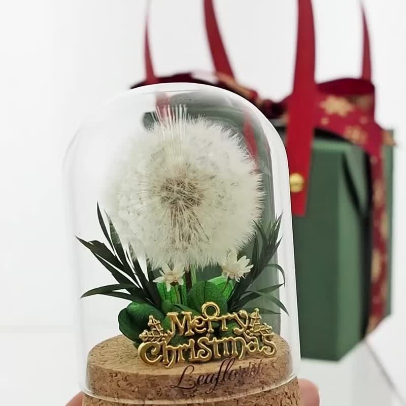 Leaflorist Dandelion Preserved Flower Christmas Ornament - ช่อดอกไม้แห้ง - พืช/ดอกไม้ สีเขียว