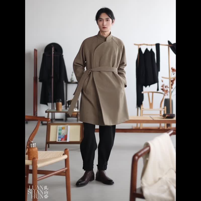 shenzhenyubairong Men's Plaid Texture Coat
