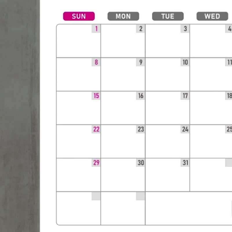 New Product [Limited Time Offer] O'day Second Generation Perpetual Desk Calendar_Single Month - Calendars - Acrylic White