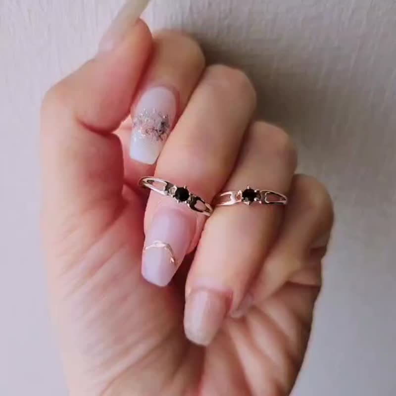Heart Cut Ring(ピンキーリング可) - 戒指 - 其他金屬 金色