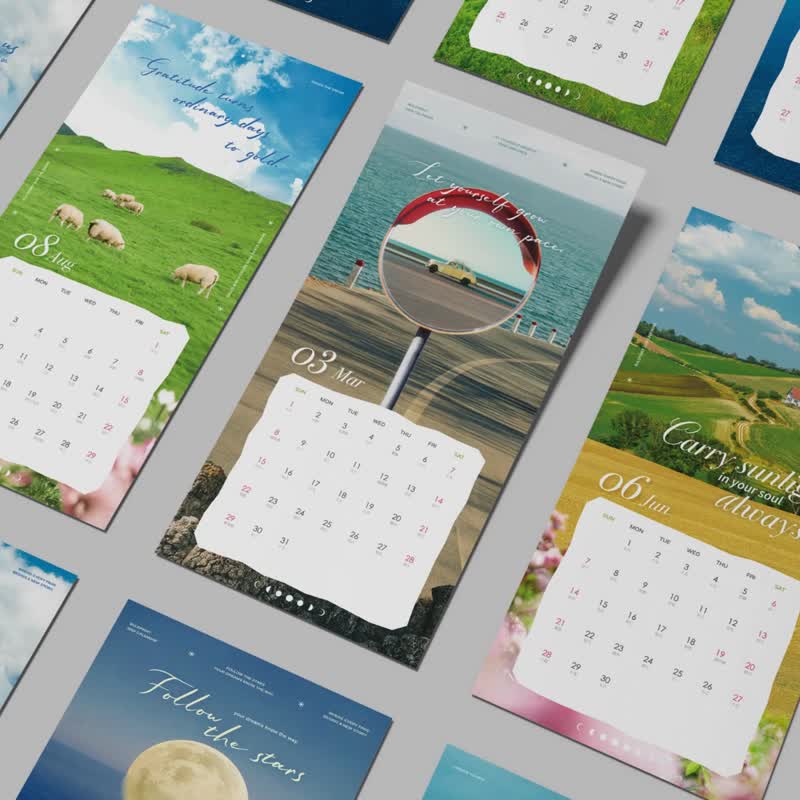 【Buleprint 2026月曆】Where every page begins a new story. - 日曆/月曆/年曆 - 紙 藍色