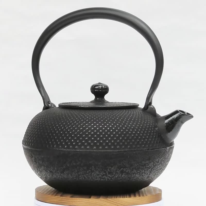 南部寶星堂 南部鐵器 鐵瓶 鐵壺 手取arare1.6L 日本製 - 茶具/茶杯 - 其他金屬 黑色