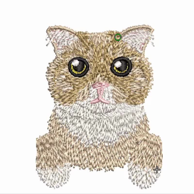 【刺繍データ販売】スコティッシュ茶トラ猫 - 其他數位商品 - 其他材質 