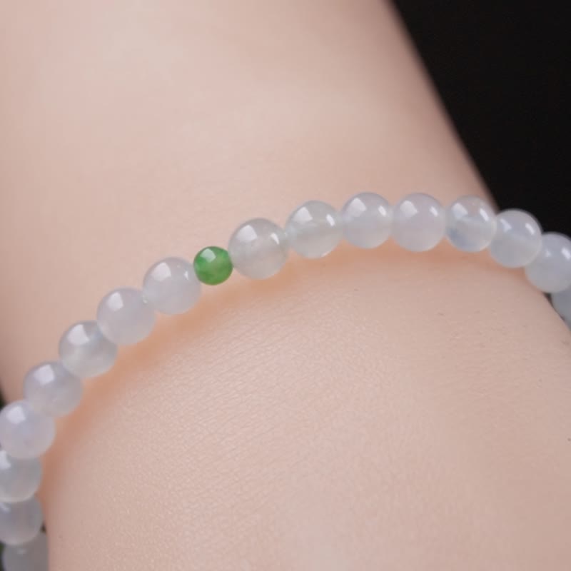 冰種翡翠手珠手鍊 | 天然緬甸玉A貨翡翠 | 送禮 - 手鍊/手環 - 玉石 多色