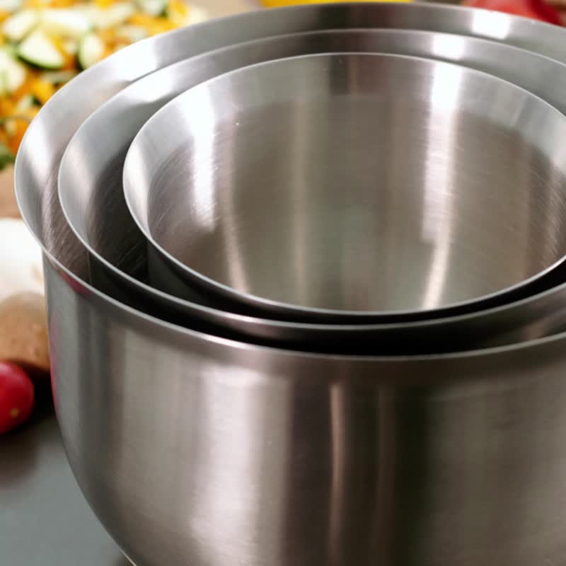 瑞典主廚秘密  調理盆 不鏽鋼 矽膠底 2.5L - 廚具 - 不鏽鋼 