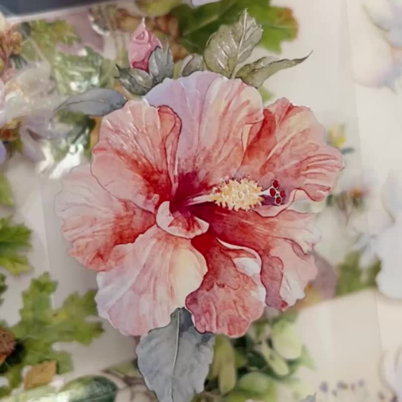 ดอกไม้ทะเลฤดูร้อน Sea Floral Glow - มาสกิ้งเทป - พลาสติก หลากหลายสี