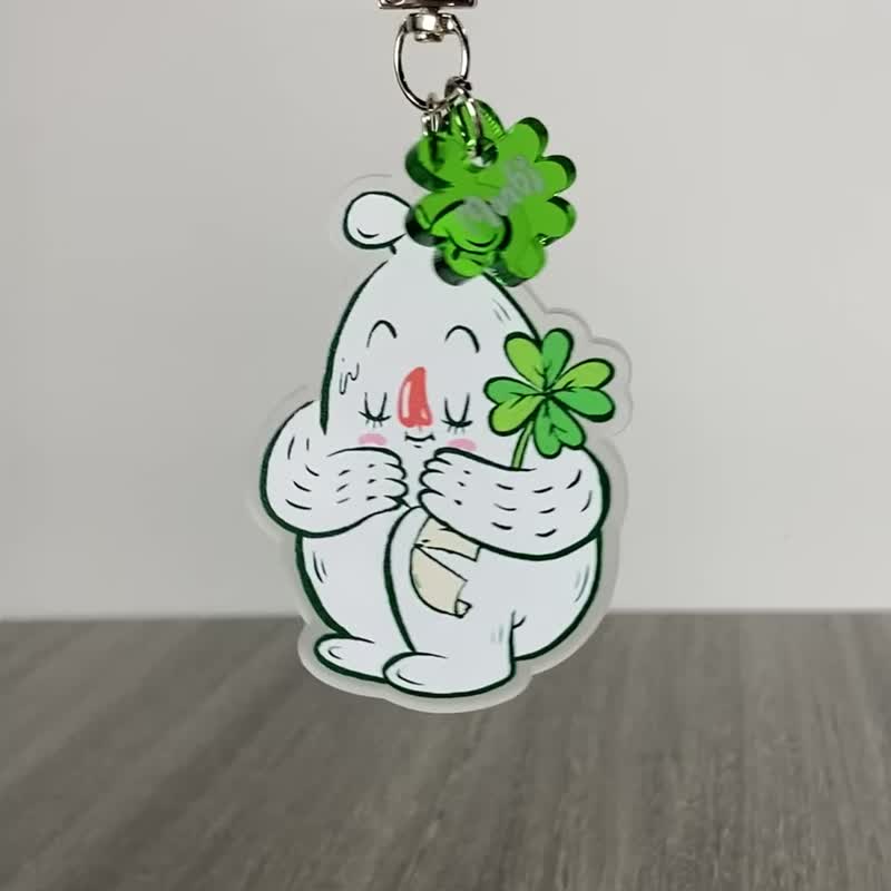Monbi - Luck Is Coming Soon 鎖匙扣 - 鑰匙圈/鑰匙包 - 壓克力 透明