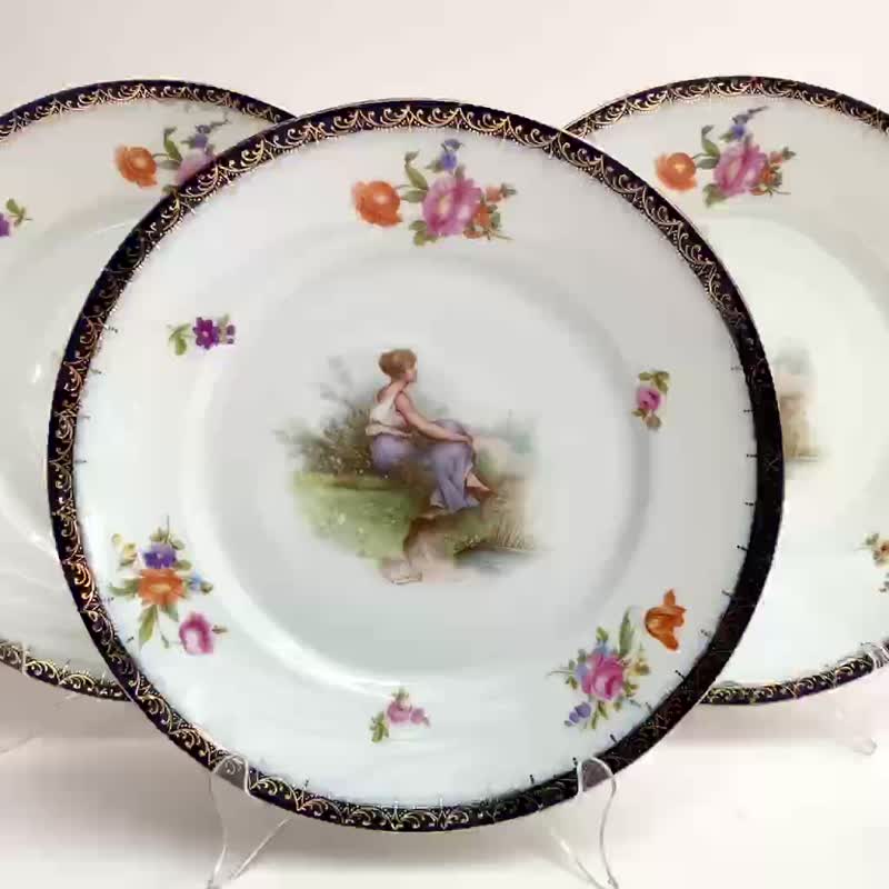 アンティーク SANCLAUDIO ディナープレート3枚セット アンティーク