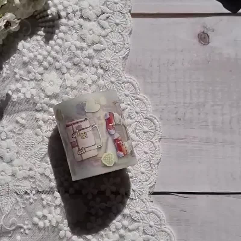 my love doll 5.5cm matte PET-UV +white ink - 紙膠帶/和紙/PET - 塑膠 
