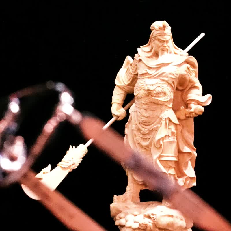 關公_武財神 (鼻樑上的信仰工藝) 台灣手工眼鏡 - 眼鏡/鏡框 - 木頭 