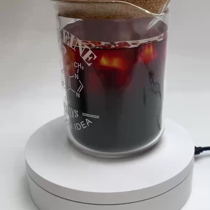 咖啡因理科燒杯 (附軟木杯蓋) - 咖啡杯/馬克杯 - 玻璃 