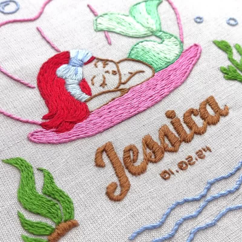 個性化睡眠美人魚刺繡PDF圖案下載 - 電子書/雜誌 - 其他材質 