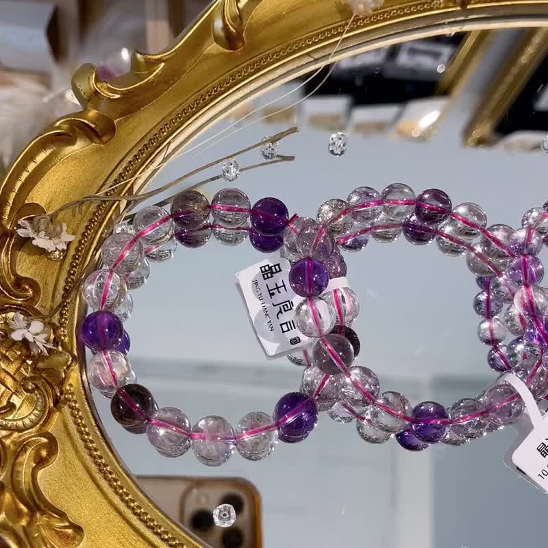 晶透玻璃體超七 夢幻超七多功能超強磁場 7mm-11mm - 手鍊/手環 - 水晶 多色