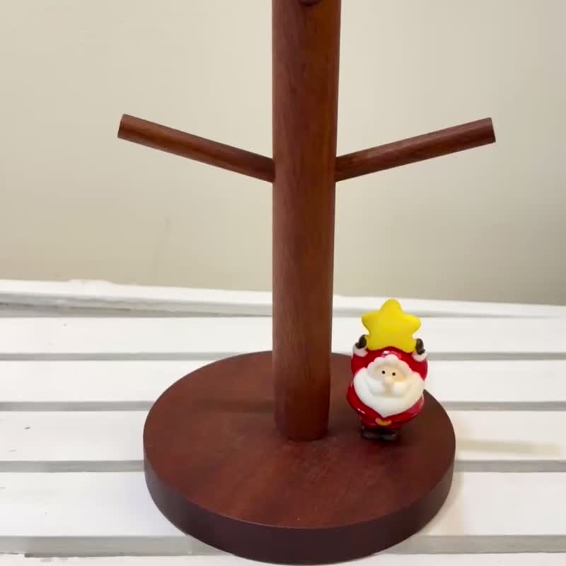 手工針織聖誕花圈鑰匙圈 聖誕禮物 交換禮物 - 乾燥花/永生花 - 絲．絹 白色