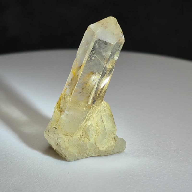 •高山的空氣3• 帶彩可站立白水晶簇 水晶原礦 - 擺飾/家飾品 - 水晶 白色