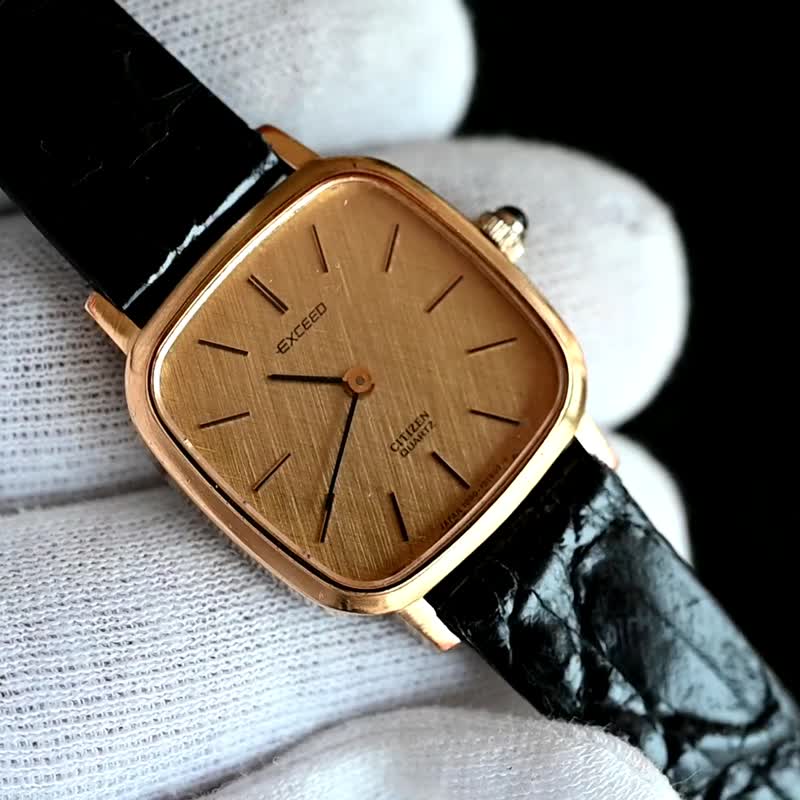 CITIZEN Exceed 24mm 女性用腕時計 Gold Tone dial QUARTZ Ref.4-101251 手錶 日本直送 - 女錶 - 不鏽鋼 金色