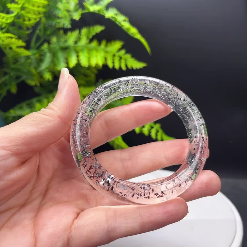 高品 美國閃靈鉆共生白草莓手鐲 53MM 透體彩虹星光 赫爾基蒙水晶 - 手鍊/手環 - 水晶 