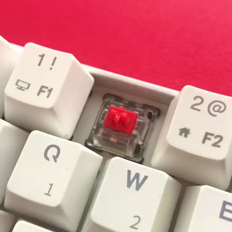 【和菓子(鯛)】 キーキャップ (メカニカルキーボード Cherry MX軸) - 電腦配件 - 黏土 紅色
