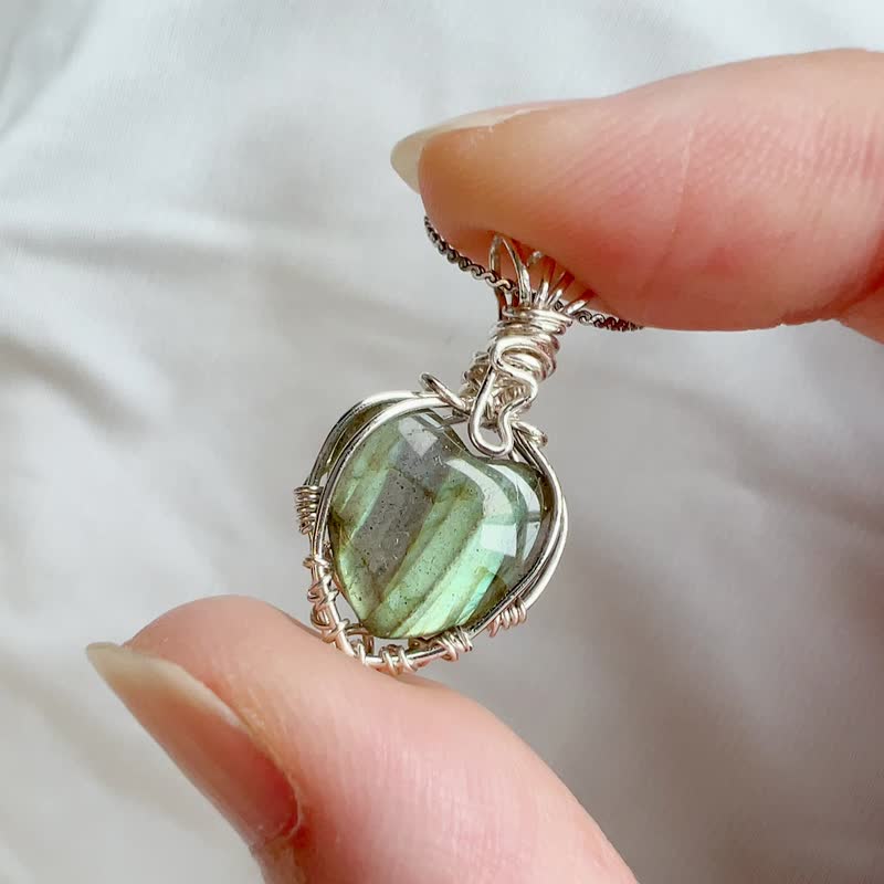 Necklace Handmade Crystal Jewellery Gemstone Pendant - Necklaces - Crystal Multicolor