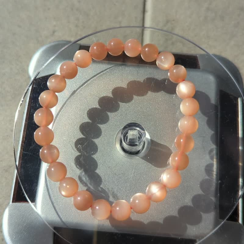 Orange Moonlight Natural Crystal Bracelet [7mm] - Bracelets - Crystal Orange